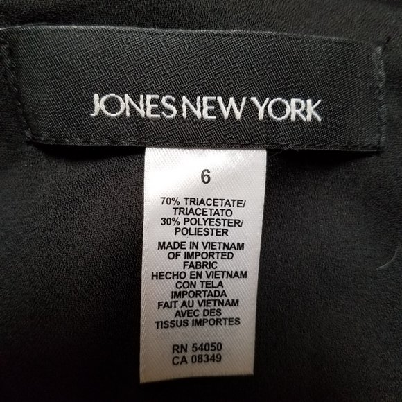 JONES NEW YORK black sleeveless dress 6💥🕚⤵️ - Picture 10 of 11